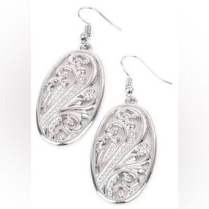 Beautiful Silver Filigree Lightweight Earrings